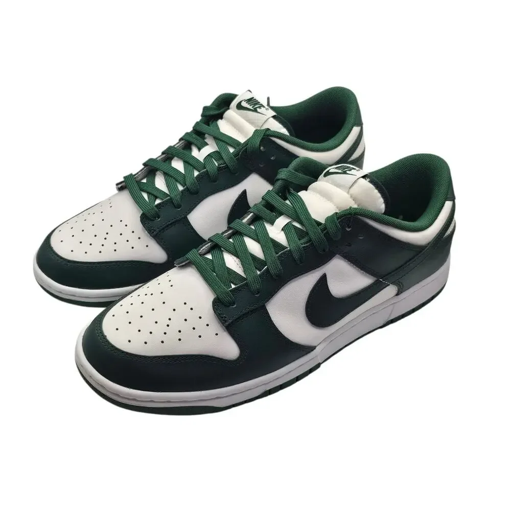 Nike Dunk Low Retro Michigan State White/Team Green Men's Size 11 NWT